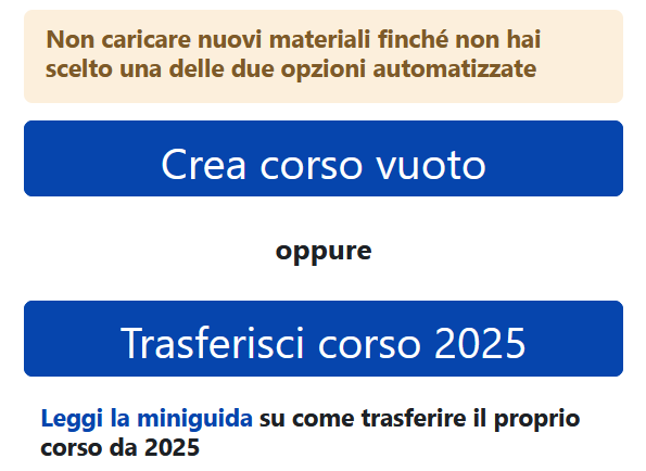 Come trasferire un corso